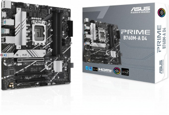 Материнская плата Asus PRIME B760M-A D4 Soc-1700 Intel B760 4xDDR4 mATX AC`97 8ch(7.1) 2.5Gg RAID+HDMI+DP от магазина РЭССИ