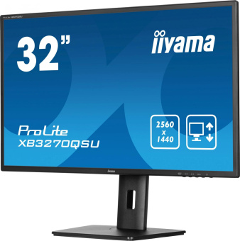 Монитор Iiyama 31.5" ProLite XB3270QSU-B1 черный IPS 16:9 HDMI M/M матовая HAS Piv 250cd 178гр/178гр 2560x1440 100Hz DP 2K USB 8.6кг от магазина РЭССИ