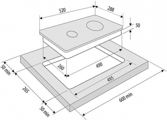 Индукционная варочная поверхность Krona Vento 30 черный от магазина РЭССИ