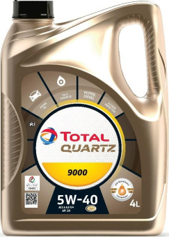 Масло для 4-х тактных двигателей TOTAL QUARTZ 9000 5w40 4л 213674/10950501/ 221239 от магазина РЭССИ