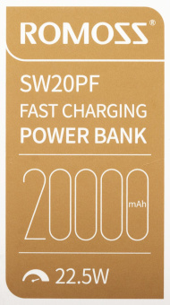 Мобильный аккумулятор Romoss SW20PF 20000mAh PD 3A белый от магазина РЭССИ