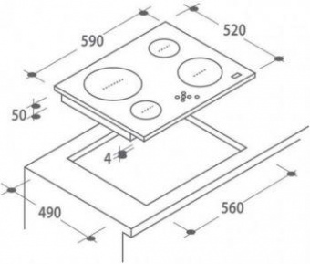 Варочная поверхность Candy CH64BVT черный от магазина РЭССИ