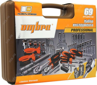 Универсальный набор торцевых головок Ombra OMT69S 4-32 мм 1/4" и 1/2"DR от магазина РЭССИ