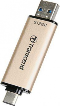 Флеш Диск Transcend 512Gb Jetflash 930С TS512GJF930C USB3.0 золотистый/черный от магазина РЭССИ