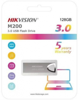 Флеш Диск Hikvision 128GB M200 HS-USB-M200 128G USB3.0 серебристый от магазина РЭССИ