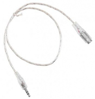 Кабель-удлинитель аудио Buro Jack 3.5 (m)/Jack 3.5 (f) 0.5м. прозрачный (CAB025-0.5M) от магазина РЭССИ