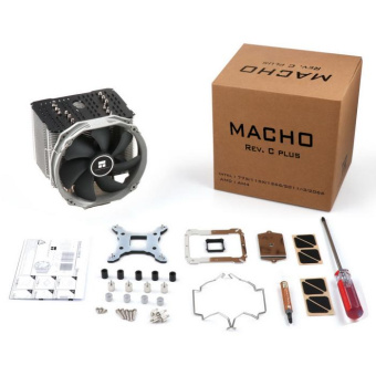 Устройство охлаждения(кулер) Thermalright Macho Rev.C Plus Soc-AM5/AM4/1151/1200/2066/2011/1700 4-pin 15-21dB Al+Cu 720gr Ret от магазина РЭССИ
