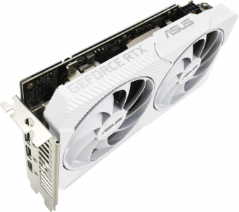 Видеокарта Asus PCI-E 4.0 DUAL-RTX3060-O8G-WHITE NVIDIA GeForce RTX 3060 8192Mb 128 GDDR6 1837/15000 HDMIx1 DPx3 HDCP Ret от магазина РЭССИ