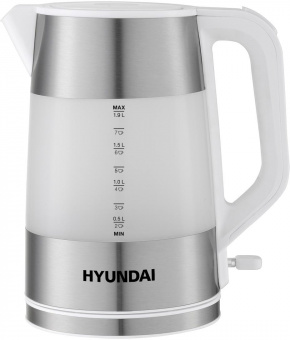 Чайник электрический Hyundai HYK-P4025 1.9л. 2200Вт белый (корпус: пластик) от магазина РЭССИ