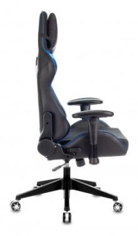 Кресло игровое Zombie VIKING 4 AERO черный/синий текстиль/эко.кожа с подголов. крестов. пластик от магазина РЭССИ