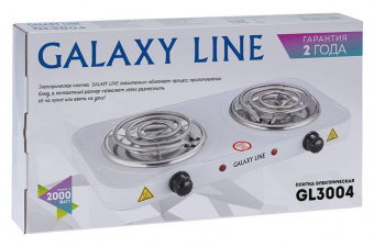Плита Электрическая Galaxy Line GL 3004 белый эмалированный металл (настольная) от магазина РЭССИ
