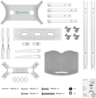 Подставка для телевизора Onkron TS1351 черный 32"-65" макс.50кг напольный мобильный от магазина РЭССИ
