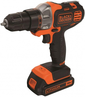 Дрель-шуруповерт Black+Decker MT218KB-QW аккум. патрон:быстрозажимной (кейс в комплекте) от магазина РЭССИ