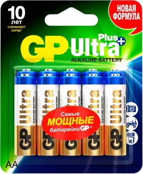 Батарея GP Ultra Plus Alkaline GP 15AUP-2CR10 AA (10шт) блистер от магазина РЭССИ