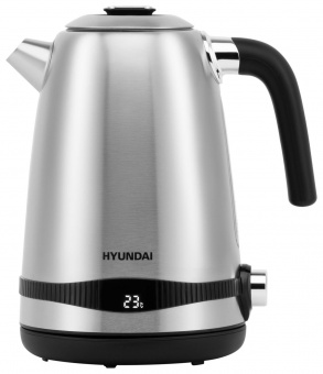 Чайник электрический Hyundai HYK-S4801 1.7л. 2200Вт серебристый/черный (корпус: металл) от магазина РЭССИ