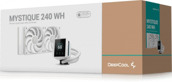 Система водяного охлаждения Deepcool Mystique 240 Soc-AM5/AM4/1200/1700/1851 белый 4-pin 36.49dB Al 1543gr Ret (R-LX240-WHDSNMP-G-1) от магазина РЭССИ