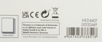 Наушники мониторные Thomson HED4407 TV Hi-Fi 8м черный проводные оголовье (00132469) от магазина РЭССИ