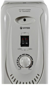 Радиатор масляный Vitek VT-1704 1500Вт белый от магазина РЭССИ