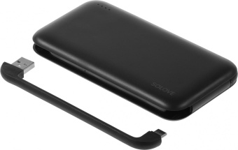 Мобильный аккумулятор Solove Solove W7 10000mAh QC3.0 3A черный (W7 BLACK RUS) от магазина РЭССИ