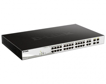 Коммутатор D-Link DGS-1210-28P/F DGS-1210-28P/F5A 24x1Гбит/с 4xКомбо(1000BASE-T/SFP) 24PoE 193W управляемый от магазина РЭССИ