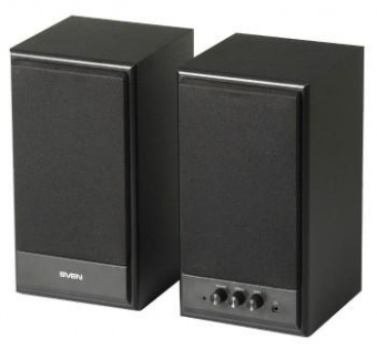Колонки Sven SPS-702 2.0 черный 40Вт от магазина РЭССИ
