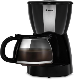 Кофеварка капельная Vitek VT-1503 900Вт черный от магазина РЭССИ