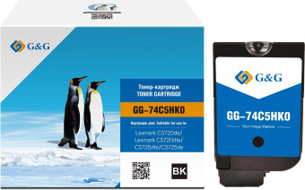Картридж лазерный G&G GG-74C5HK0 74C5HK0 черный (20000стр.) для Lexmark CS720de/CS720dte/CS725dte/CS725de от магазина РЭССИ