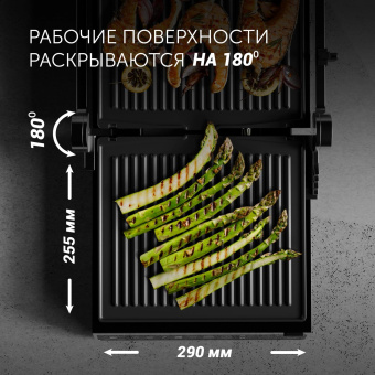 Электрогриль Polaris PGP 3003 2000Вт серебристый/черный от магазина РЭССИ