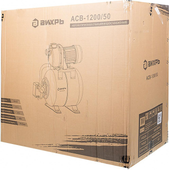 Насосная станция напорный Вихрь АСВ-1200/50 1200Вт 4200л/час (68/1/4) от магазина РЭССИ