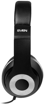 Наушники с микрофоном Sven AP-930M черный/серебристый 1.3м мониторные оголовье (SV-013608) от магазина РЭССИ