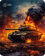 Картинка Коврик для мыши Cactus CS-MP-D04M Burning tank Средний рисунок 300x250x3мм от магазина РЭССИ Коврик для мыши Cactus CS-MP-D04M Burning tank Средний рисунок 300x250x3мм от магазина РЭССИ