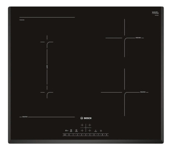 Индукционная варочная поверхность Bosch PVS645FB5E черный от магазина РЭССИ
