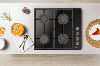 Газовая варочная поверхность Hansa BHKS620531 черный от магазина РЭССИ