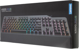 Клавиатура Lenovo Legion K500 RGB механическая черный USB Multimedia for gamer LED (подставка для запястий) от магазина РЭССИ