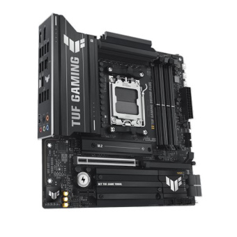 Материнская плата Asus TUF GAMING B850M-PLUS SocketAM5 AMD B850 4xDDR5 mATX AC`97 8ch(7.1) 2.5Gg RAID+HDMI+DP от магазина РЭССИ