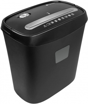 Шредер Heleos УД15-4 черный/серебристый (секр.P-4) фрагменты 7лист. 15лтр. скобы пл.карты от магазина РЭССИ