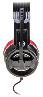 Наушники с микрофоном Оклик HS-L350G RED WAR черный/красный 2.2м мониторные оголовье (472664) от магазина РЭССИ