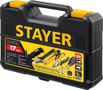 Набор инструментов Stayer 2205-H17 17 предметов (жесткий кейс) от магазина РЭССИ