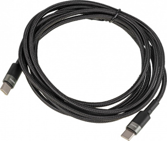 Кабель Power Delivery 60W USB Type-C (m)-USB Type-C (m) 2м черный от магазина РЭССИ