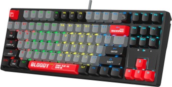 Клавиатура A4Tech Bloody S87 Energy механическая черный/красный USB for gamer LED (S87 USB ENERGY RED) от магазина РЭССИ