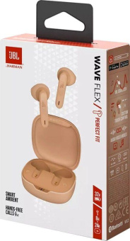 Наушники вкладыши JBL Wave Flex TWS бежевый беспроводные bluetooth в ушной раковине (JBLWFLEXBEG) от магазина РЭССИ