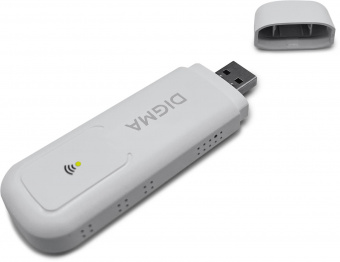 Модем 3G/4G Digma Dongle WiFi DW1960 USB Wi-Fi Firewall +Router внешний белый от магазина РЭССИ