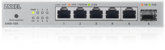 Коммутатор Zyxel XMG-105-ZZ0101F (L2) 5x2.5Гбит/с 1SFP+ неуправляемый от магазина РЭССИ