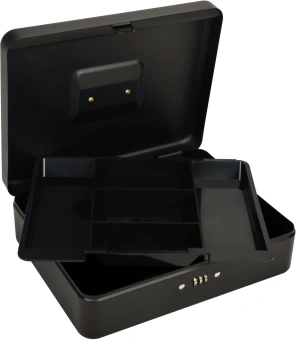 Ящик для денег без номинала Cactus CS-DCB-004 с кодовым замком 90x300x240 графитовый сталь 1.76кг от магазина РЭССИ