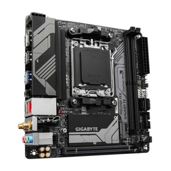 Материнская плата Gigabyte A620I AX SocketAM5 AMD A620 2xDDR5 mini-ITX AC`97 8ch(7.1) 2.5Gg RAID+HDMI+DP от магазина РЭССИ