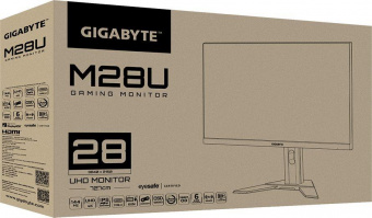 Монитор Gigabyte 28" M28U черный IPS LED 1ms 16:9 HDMI M/M матовая HAS 300cd 178гр/178гр 3840x2160 FreeSync DP 4K USB 6.93кг от магазина РЭССИ