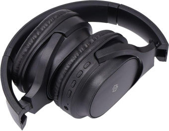 Гарнитура накладные Digma BT-18 черный беспроводные bluetooth оголовье (BT18B) от магазина РЭССИ