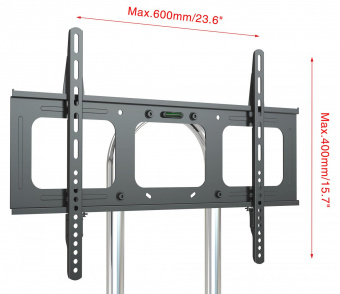 Стойка для телевизора Cactus CS-VM-ST04H черный 37"-70" макс.45кг напольный мобильный от магазина РЭССИ