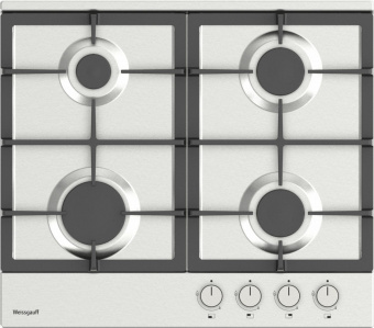 Газовая варочная поверхность Weissgauff HGG 640 XB нержавеющая сталь от магазина РЭССИ