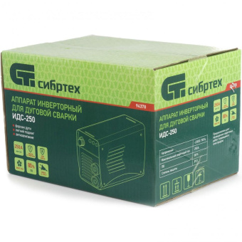 Сварочный аппарат Сибртех ИДС-250 инвертор ММА DC 9.9кВт от магазина РЭССИ